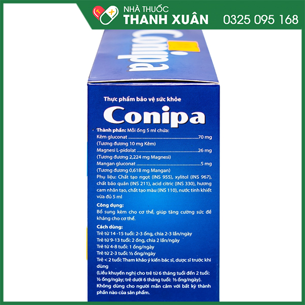 Conipa pure hỗ trợ bổ sung kẽm